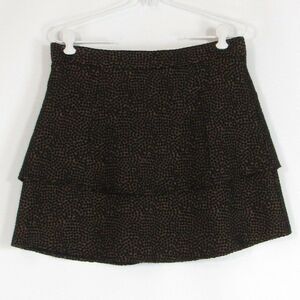 Brown HUNTER DIXON tiered skirt 10